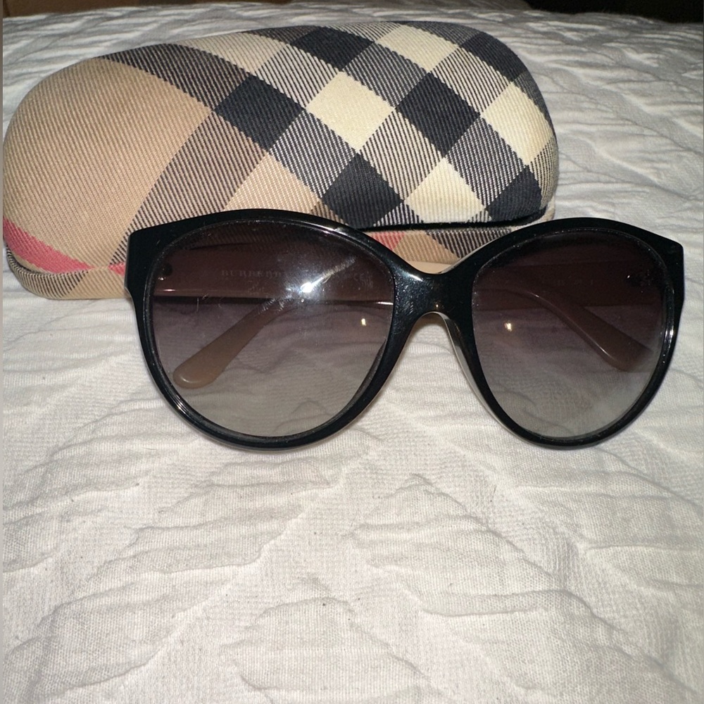 Barley Worn Burberry Sunglasses with Case